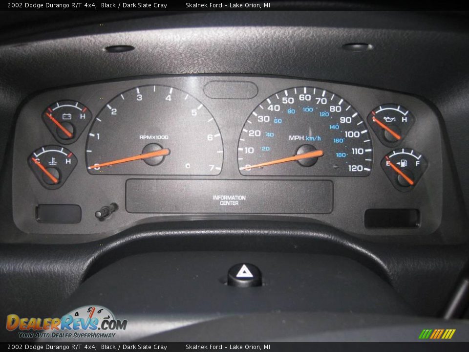 2002 Dodge Durango R/T 4x4 Black / Dark Slate Gray Photo #27