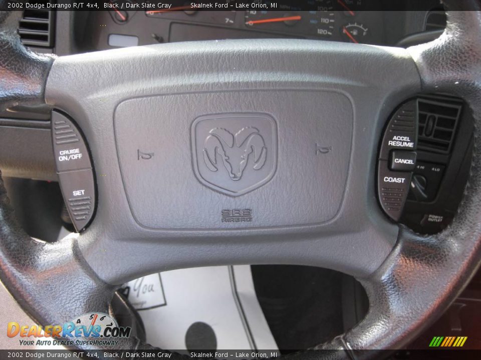 2002 Dodge Durango R/T 4x4 Black / Dark Slate Gray Photo #28