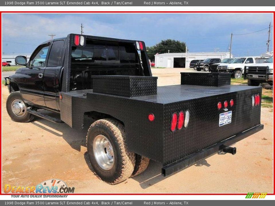 1998 Dodge Ram 3500 Laramie SLT Extended Cab 4x4 Black / Tan/Camel Photo #3