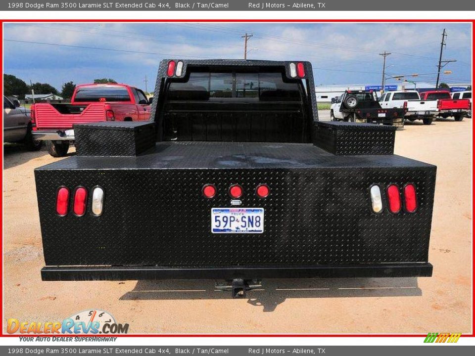 1998 Dodge Ram 3500 Laramie SLT Extended Cab 4x4 Black / Tan/Camel Photo #4
