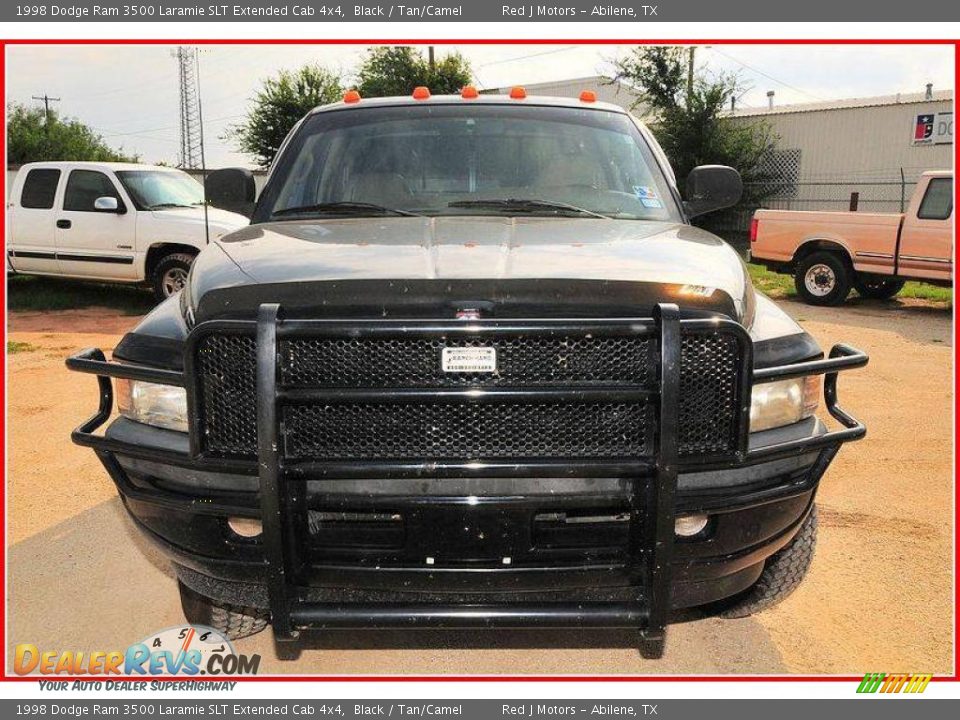 1998 Dodge Ram 3500 Laramie SLT Extended Cab 4x4 Black / Tan/Camel Photo #8