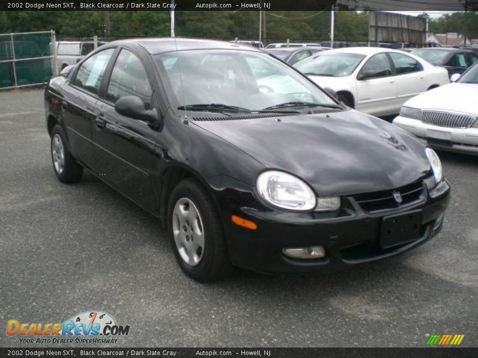 2002 Dodge Neon SXT Black Clearcoat / Dark Slate Gray Photo #3
