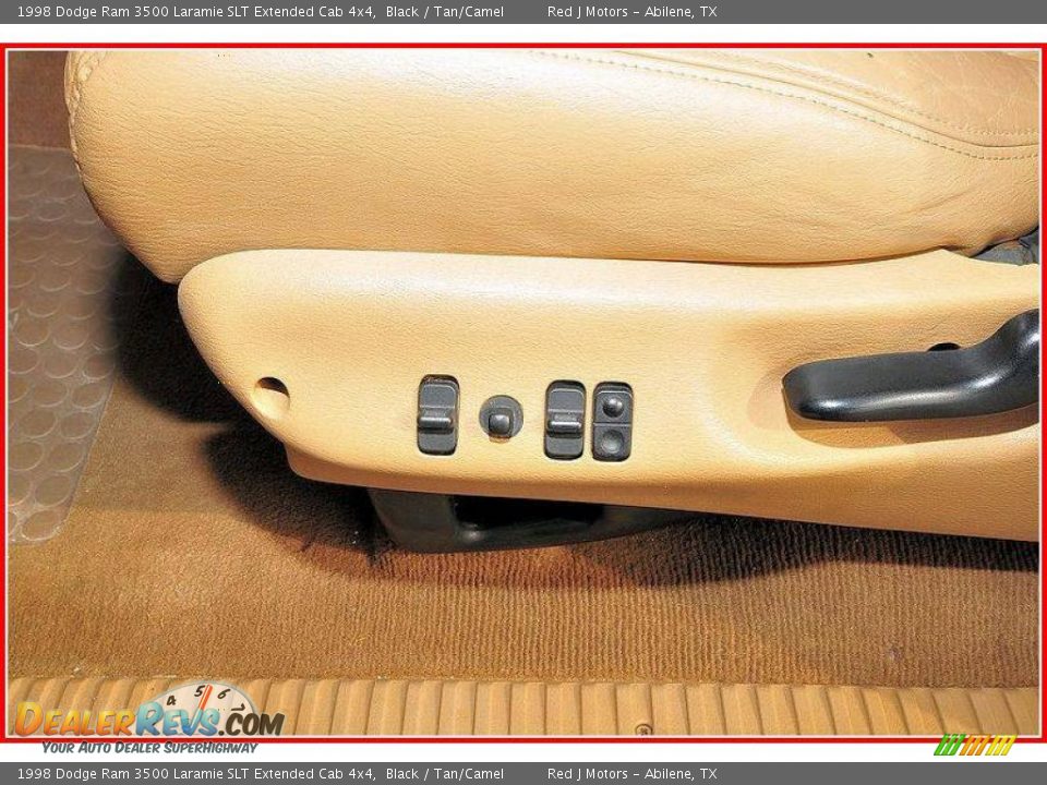1998 Dodge Ram 3500 Laramie SLT Extended Cab 4x4 Black / Tan/Camel Photo #11