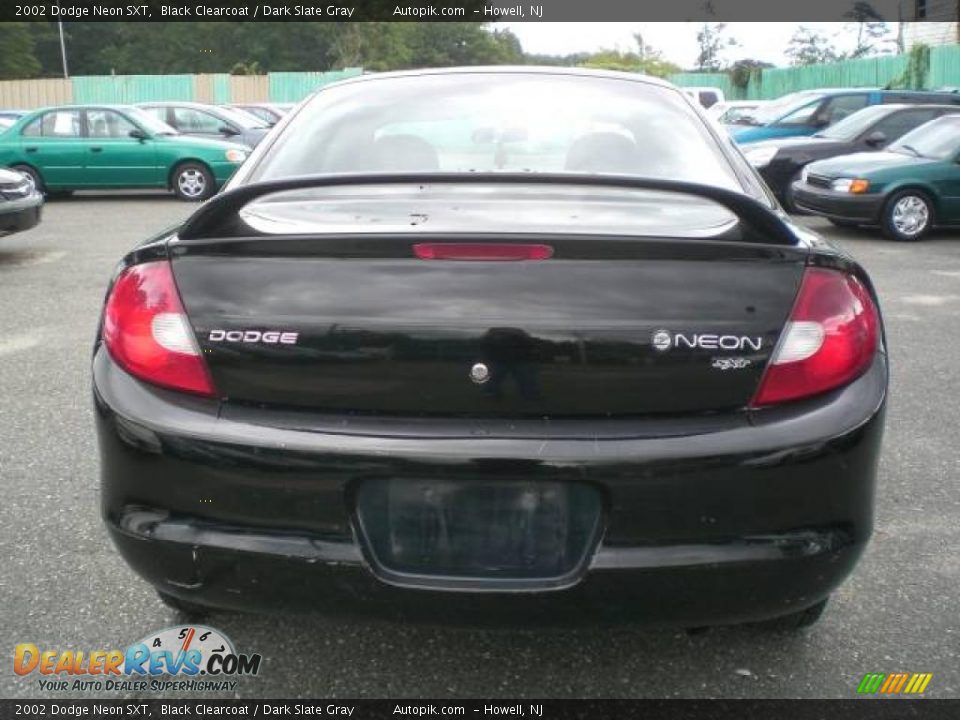 2002 Dodge Neon SXT Black Clearcoat / Dark Slate Gray Photo #6