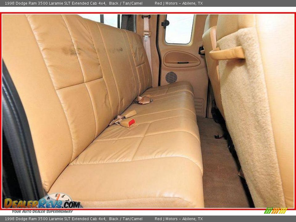 1998 Dodge Ram 3500 Laramie SLT Extended Cab 4x4 Black / Tan/Camel Photo #18
