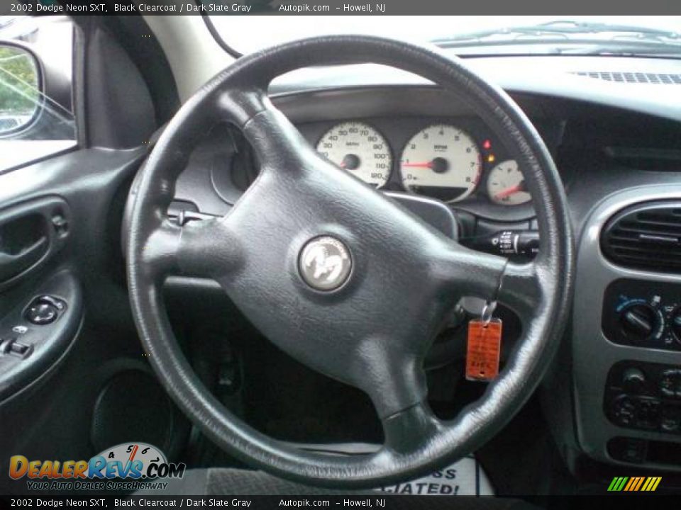 2002 Dodge Neon SXT Black Clearcoat / Dark Slate Gray Photo #14