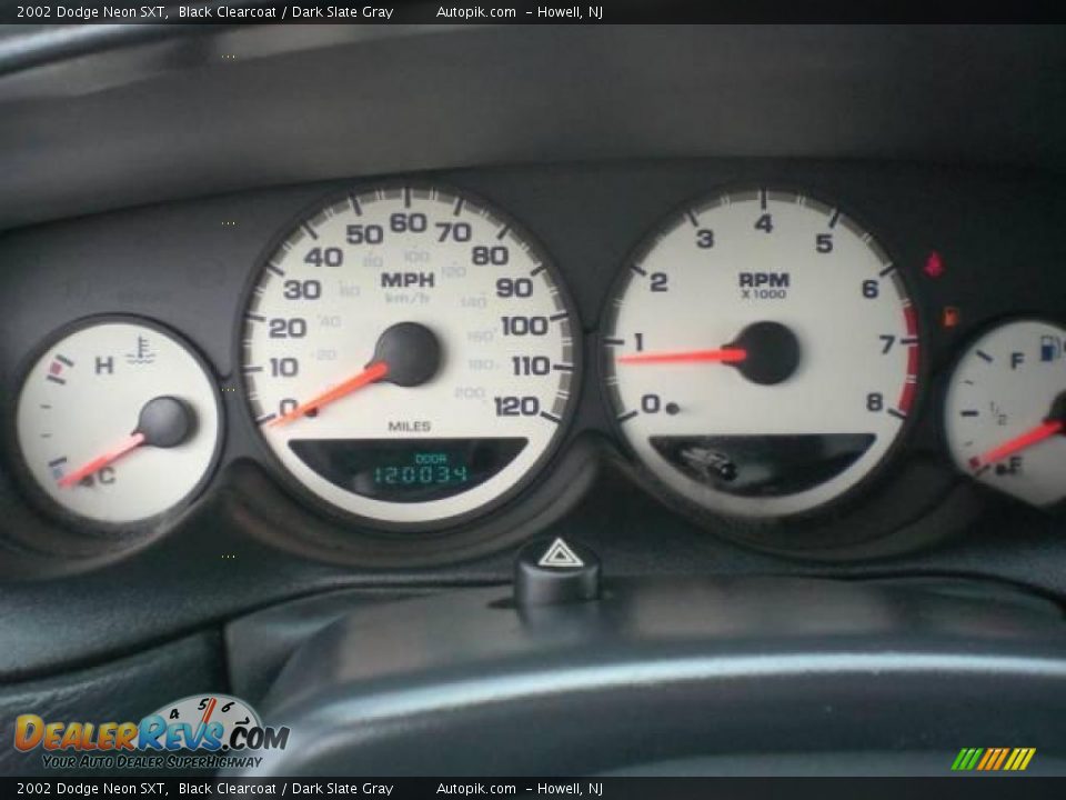 2002 Dodge Neon SXT Black Clearcoat / Dark Slate Gray Photo #16