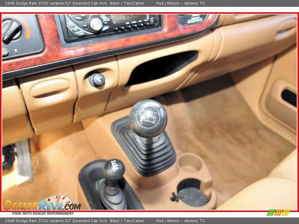 1998 Dodge Ram 3500 Laramie SLT Extended Cab 4x4 Black / Tan/Camel Photo #27