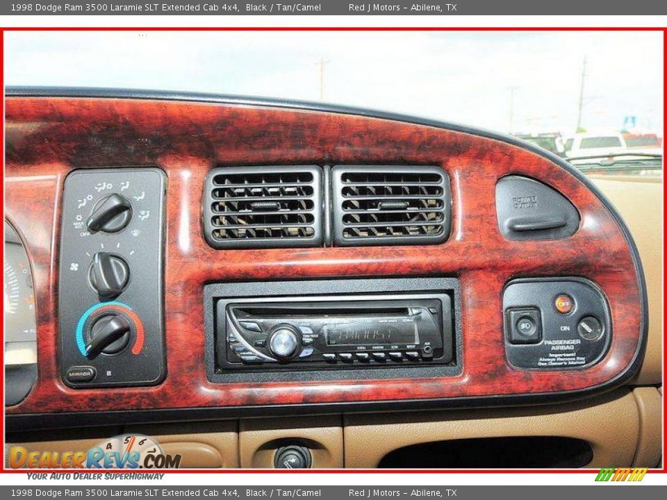 1998 Dodge Ram 3500 Laramie SLT Extended Cab 4x4 Black / Tan/Camel Photo #28