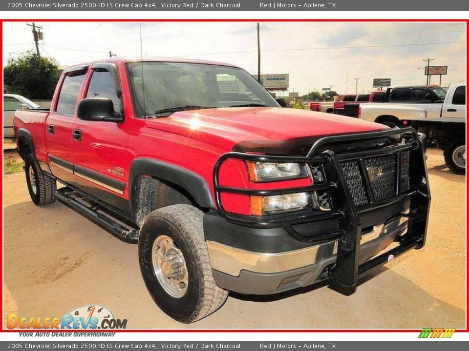 2005 Chevrolet Silverado 2500HD LS Crew Cab 4x4 Victory Red / Dark Charcoal Photo #11