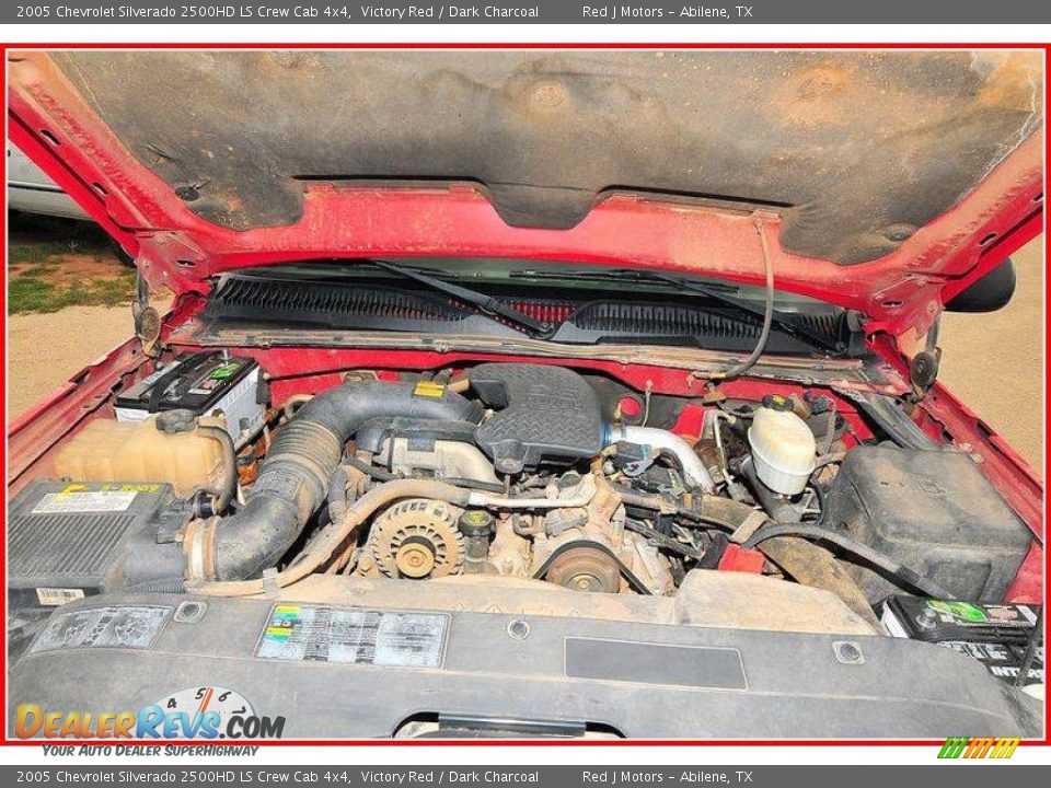 2005 Chevrolet Silverado 2500HD LS Crew Cab 4x4 Victory Red / Dark Charcoal Photo #26
