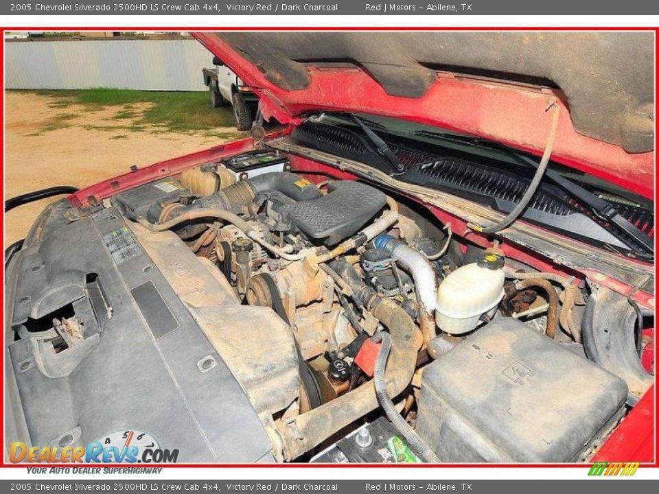 2005 Chevrolet Silverado 2500HD LS Crew Cab 4x4 Victory Red / Dark Charcoal Photo #27