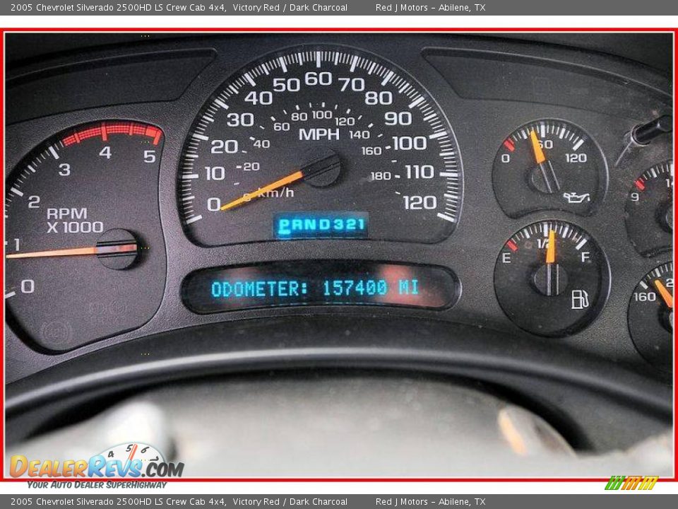 2005 Chevrolet Silverado 2500HD LS Crew Cab 4x4 Victory Red / Dark Charcoal Photo #33