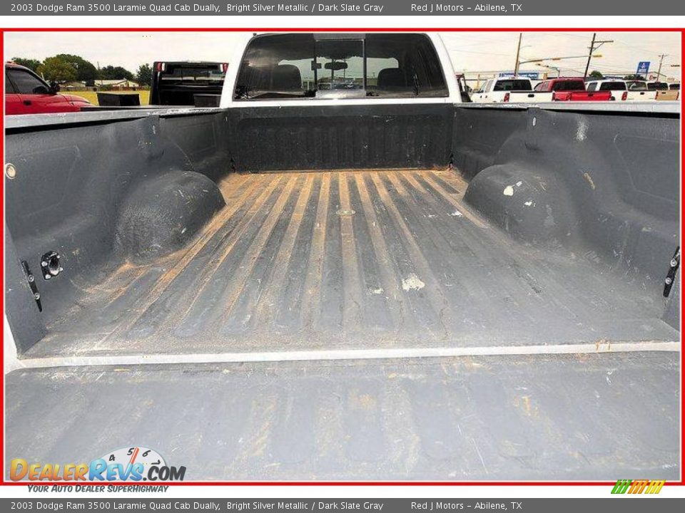 2003 Dodge Ram 3500 Laramie Quad Cab Dually Bright Silver Metallic / Dark Slate Gray Photo #7