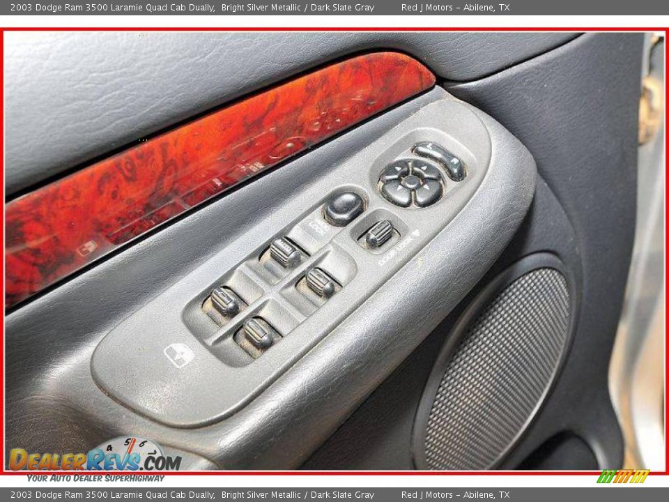 2003 Dodge Ram 3500 Laramie Quad Cab Dually Bright Silver Metallic / Dark Slate Gray Photo #16