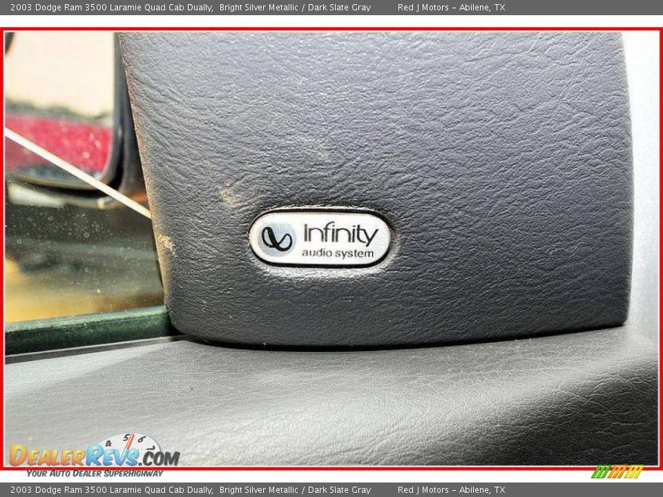2003 Dodge Ram 3500 Laramie Quad Cab Dually Bright Silver Metallic / Dark Slate Gray Photo #20