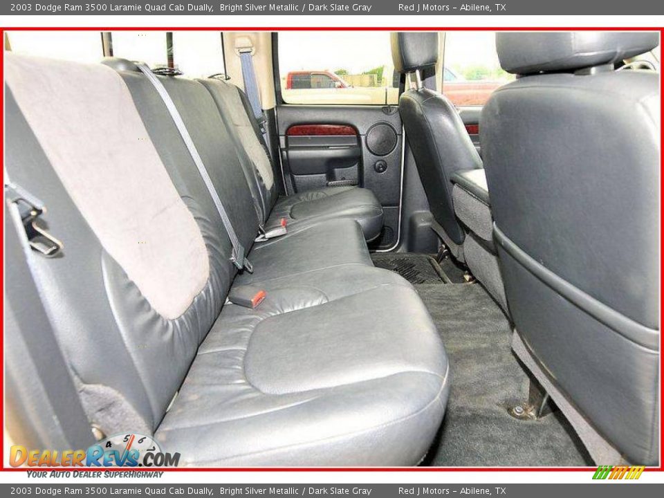2003 Dodge Ram 3500 Laramie Quad Cab Dually Bright Silver Metallic / Dark Slate Gray Photo #21
