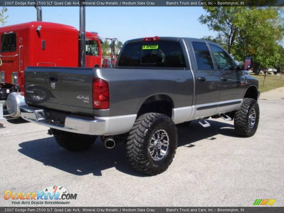 2007 Dodge Ram 2500 SLT Quad Cab 4x4 Mineral Gray Metallic / Medium Slate Gray Photo #3