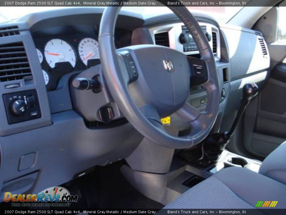 2007 Dodge Ram 2500 SLT Quad Cab 4x4 Mineral Gray Metallic / Medium Slate Gray Photo #5