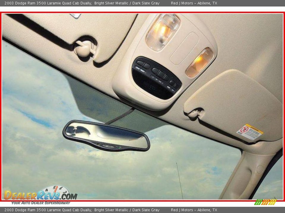 2003 Dodge Ram 3500 Laramie Quad Cab Dually Bright Silver Metallic / Dark Slate Gray Photo #33