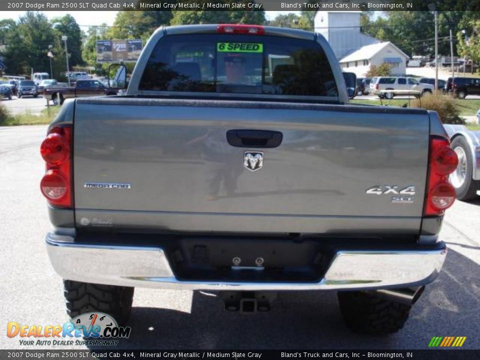 2007 Dodge Ram 2500 SLT Quad Cab 4x4 Mineral Gray Metallic / Medium Slate Gray Photo #14