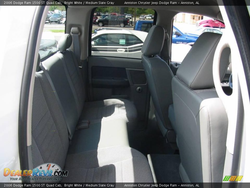 2006 Dodge Ram 1500 ST Quad Cab Bright White / Medium Slate Gray Photo #8