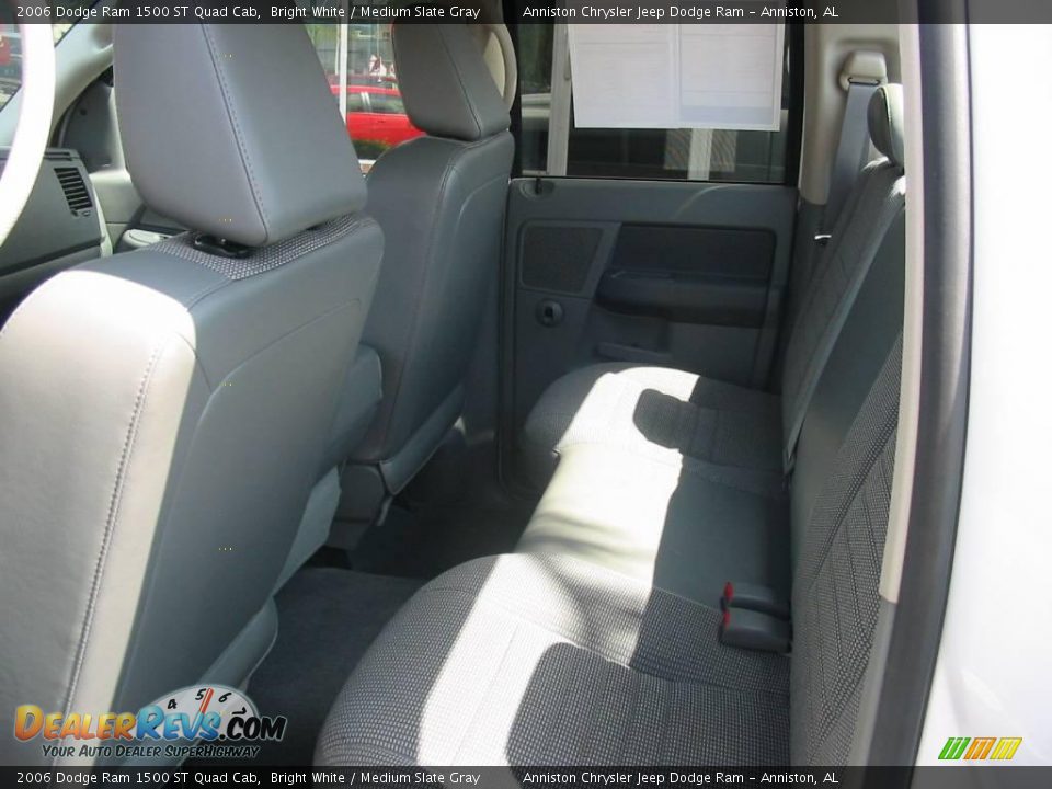 2006 Dodge Ram 1500 ST Quad Cab Bright White / Medium Slate Gray Photo #11