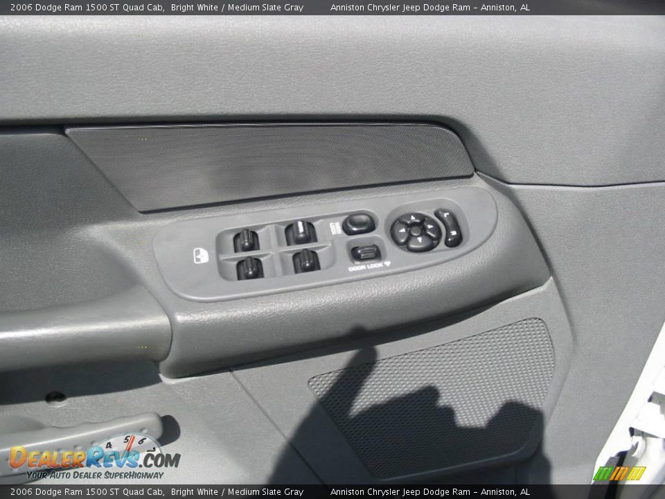 2006 Dodge Ram 1500 ST Quad Cab Bright White / Medium Slate Gray Photo #13