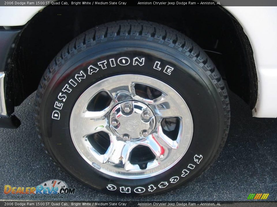 2006 Dodge Ram 1500 ST Quad Cab Bright White / Medium Slate Gray Photo #20