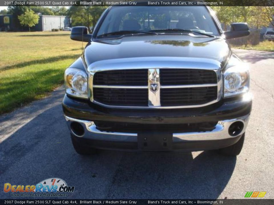 2007 Dodge Ram 2500 SLT Quad Cab 4x4 Brilliant Black / Medium Slate Gray Photo #9