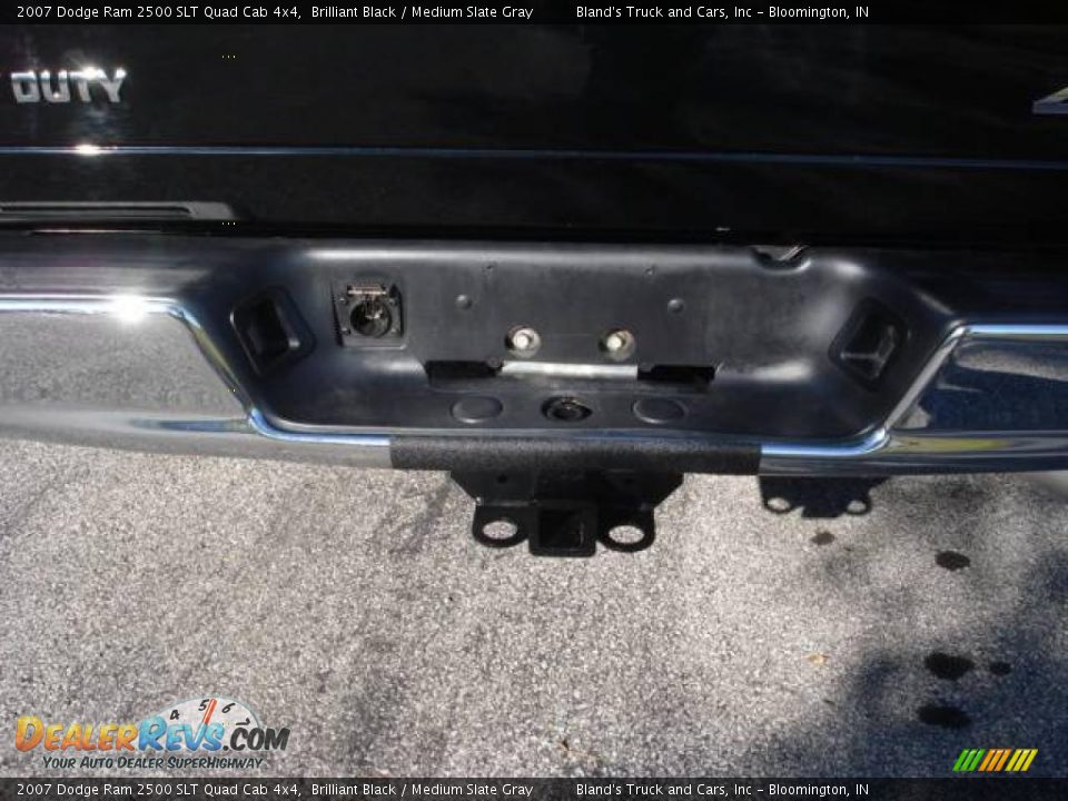 2007 Dodge Ram 2500 SLT Quad Cab 4x4 Brilliant Black / Medium Slate Gray Photo #14