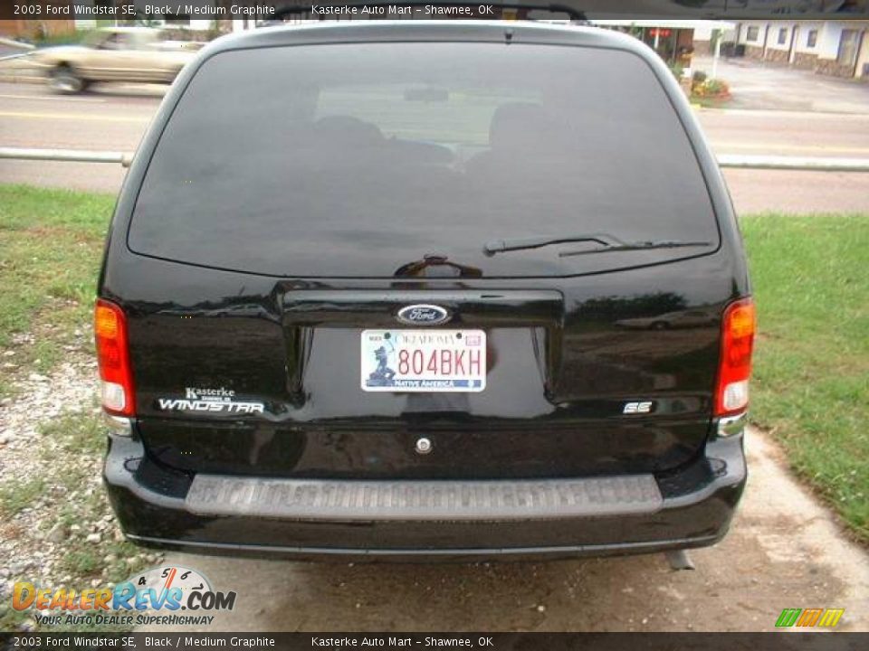 2003 Ford Windstar SE Black / Medium Graphite Photo #3