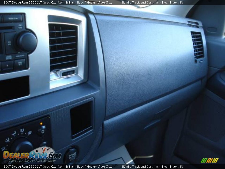 2007 Dodge Ram 2500 SLT Quad Cab 4x4 Brilliant Black / Medium Slate Gray Photo #26