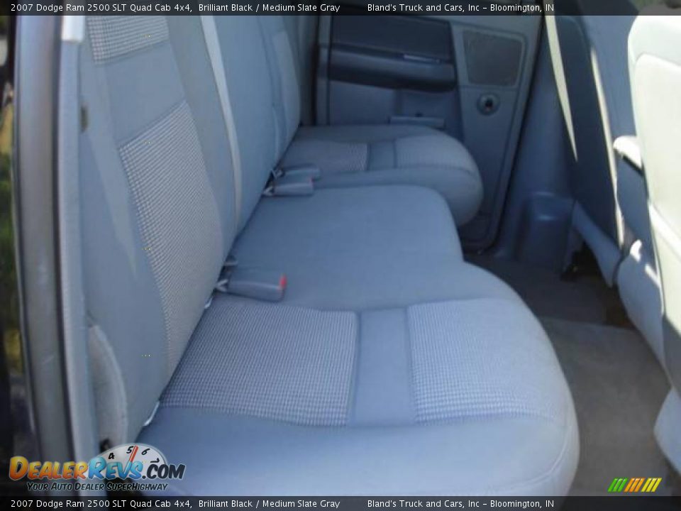 2007 Dodge Ram 2500 SLT Quad Cab 4x4 Brilliant Black / Medium Slate Gray Photo #29