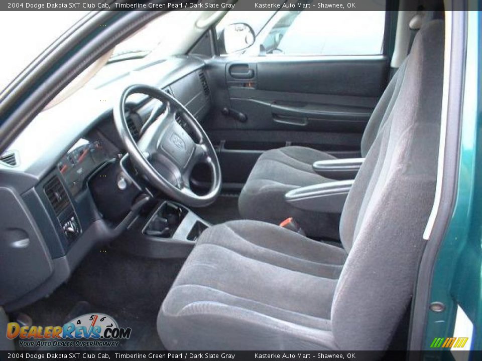 2004 Dodge Dakota SXT Club Cab Timberline Green Pearl / Dark Slate Gray Photo #8