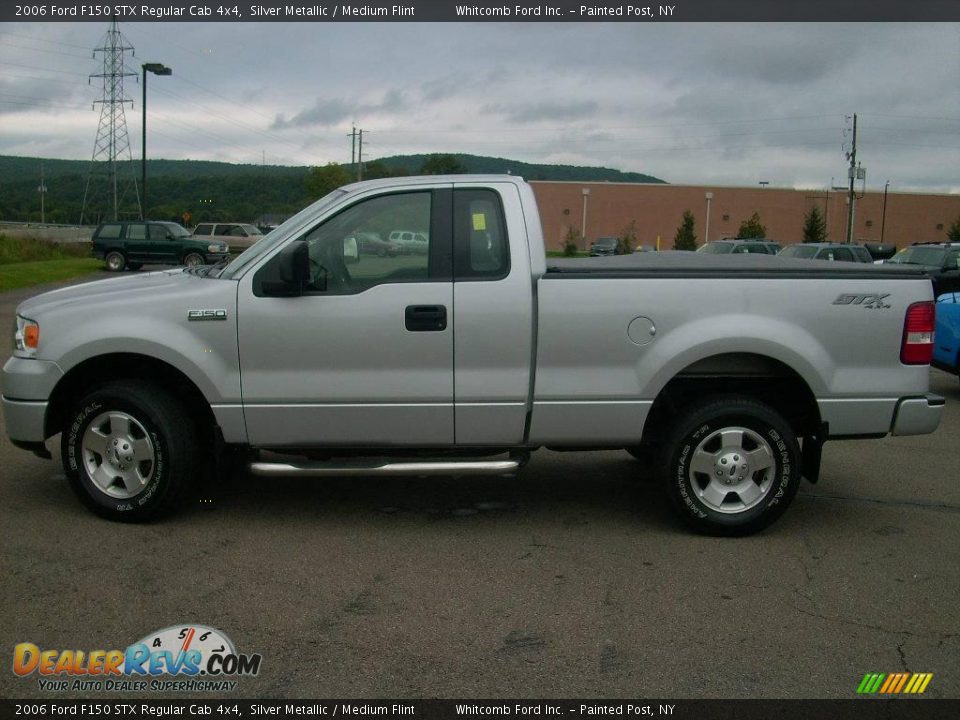 2006 Ford F150 STX Regular Cab 4x4 Silver Metallic / Medium Flint Photo #19