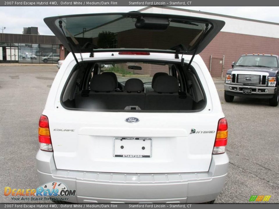 2007 Ford Escape Hybrid 4WD Oxford White / Medium/Dark Flint Photo #7