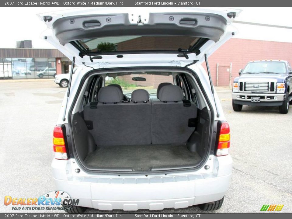 2007 Ford Escape Hybrid 4WD Oxford White / Medium/Dark Flint Photo #8