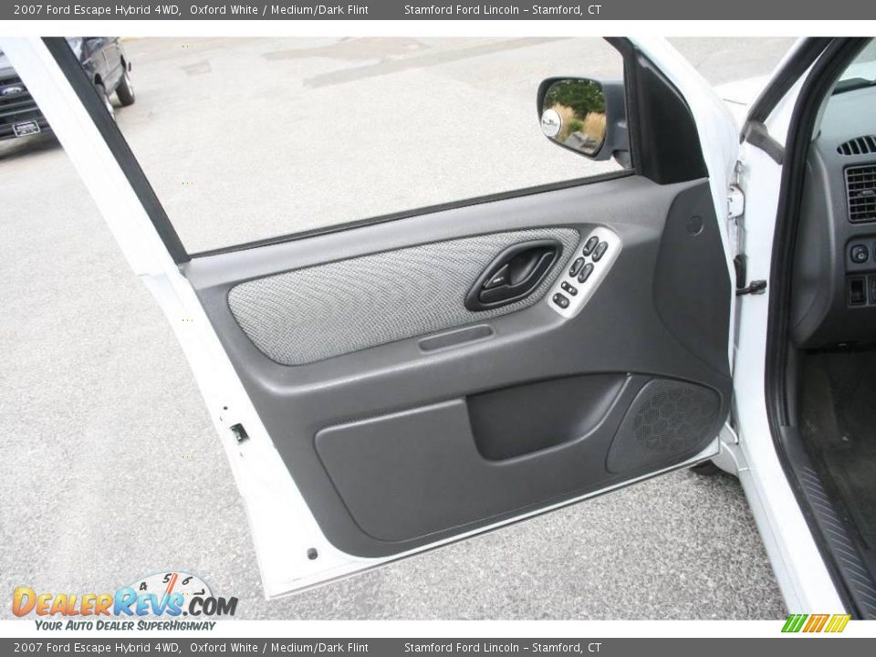 2007 Ford Escape Hybrid 4WD Oxford White / Medium/Dark Flint Photo #13