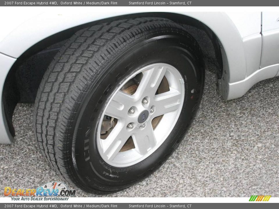 2007 Ford Escape Hybrid 4WD Oxford White / Medium/Dark Flint Photo #16