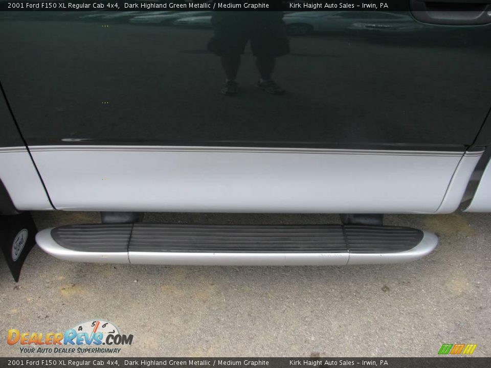 2001 Ford F150 XL Regular Cab 4x4 Dark Highland Green Metallic / Medium Graphite Photo #12