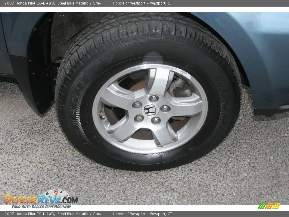 2007 Honda Pilot EX-L 4WD Steel Blue Metallic / Gray Photo #19