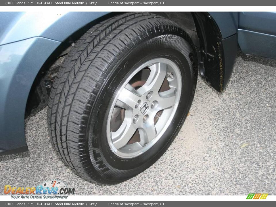 2007 Honda Pilot EX-L 4WD Steel Blue Metallic / Gray Photo #20