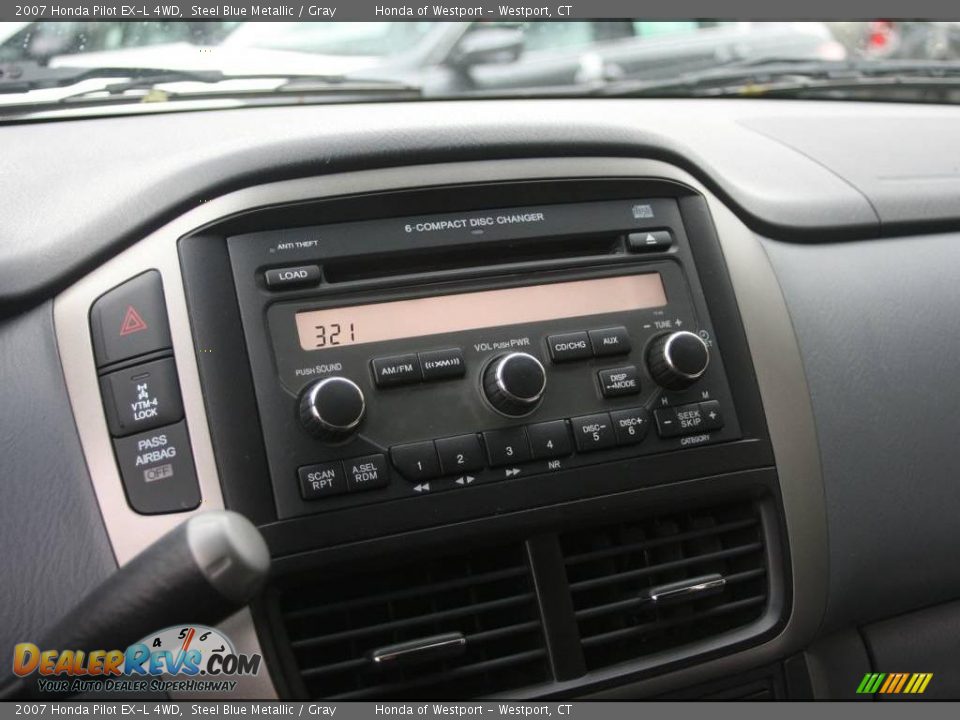 2007 Honda Pilot EX-L 4WD Steel Blue Metallic / Gray Photo #21