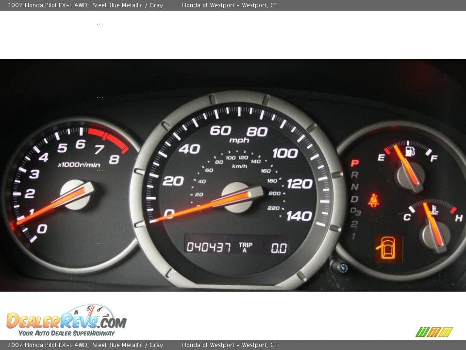 2007 Honda Pilot EX-L 4WD Steel Blue Metallic / Gray Photo #22