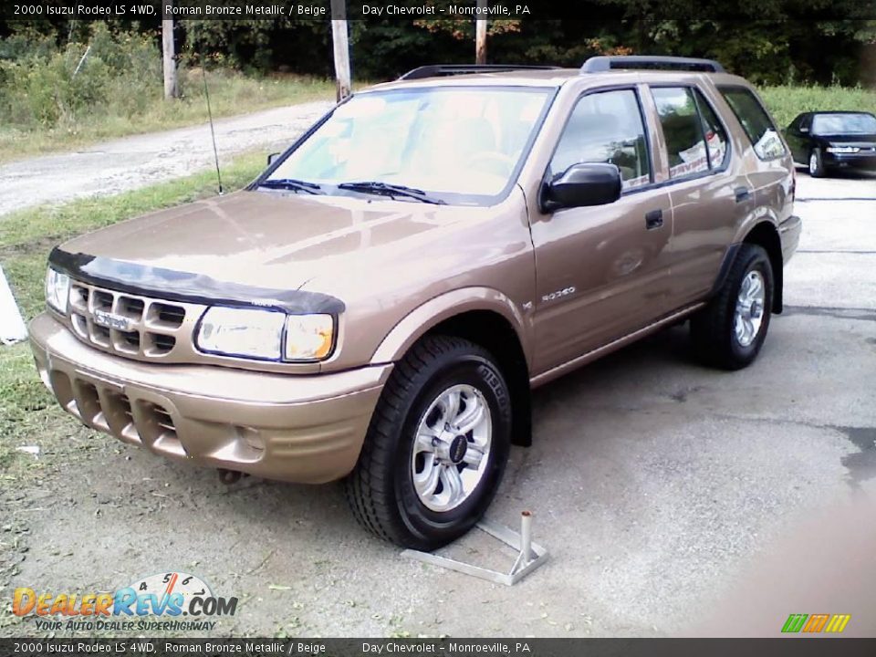 2000 Isuzu Rodeo LS 4WD Roman Bronze Metallic / Beige Photo #2