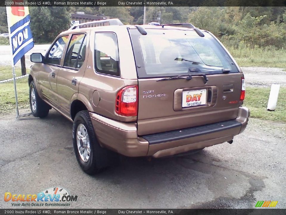 2000 Isuzu Rodeo LS 4WD Roman Bronze Metallic / Beige Photo #3