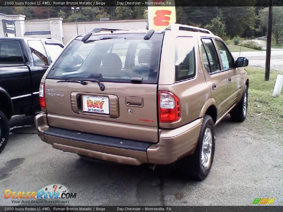 2000 Isuzu Rodeo LS 4WD Roman Bronze Metallic / Beige Photo #4