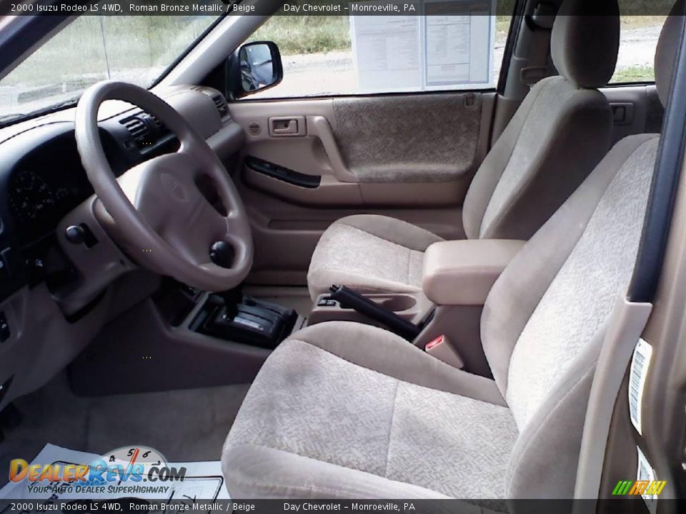 2000 Isuzu Rodeo LS 4WD Roman Bronze Metallic / Beige Photo #5