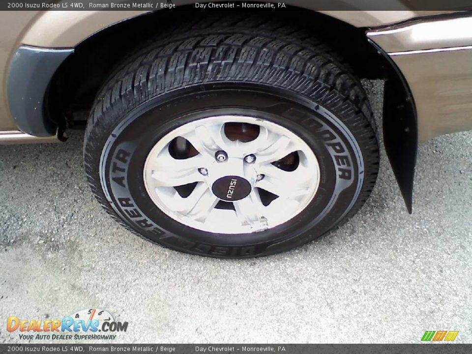 2000 Isuzu Rodeo LS 4WD Roman Bronze Metallic / Beige Photo #13